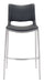 Ace Barstool (Set of 2) Black & Silver