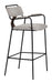 Couva Barstool (Set of 2) Gray Tweed