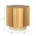 Osam Side Table Gold & Beige