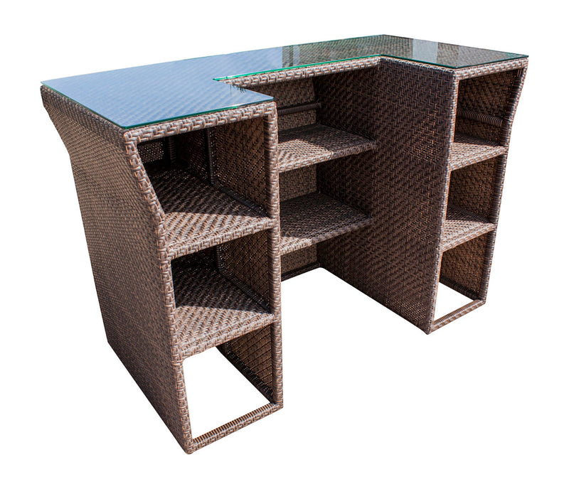 Atlantis Outdoor Bar with Glass