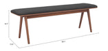 Kazwali Bench Black & Walnut