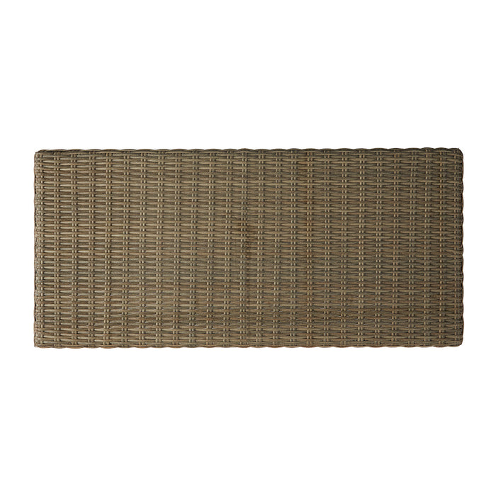 Milan 48.5" Rectangular Cocktail Table in Brushwood Finish