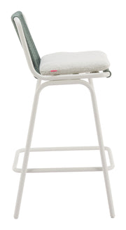 Luft Barstool (Set of 2) White & Green