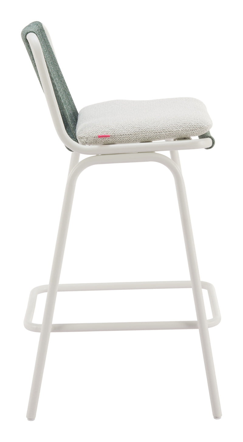 Luft Barstool (Set of 2) White & Green