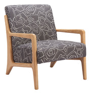 Runa Accent Chair Gray & Natural