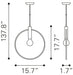 Irenza Ceiling Lamp Brass
