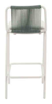 Luft Barstool (Set of 2) White & Green