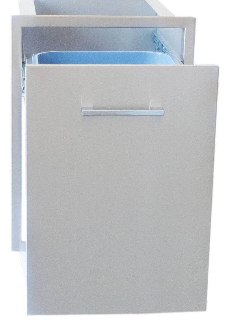 Signature Series 20"x27" Beveled Frame Trash Drawer w/Two Trash Bins. Prev.BA-TRD1724