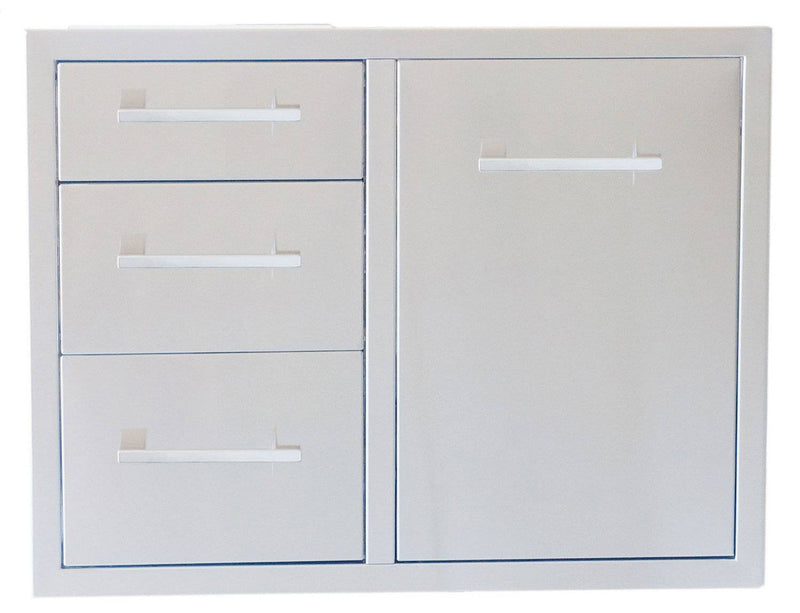 Signature Series 30″ Propane Combo w/Trash Bag Ring & Triple Drawer