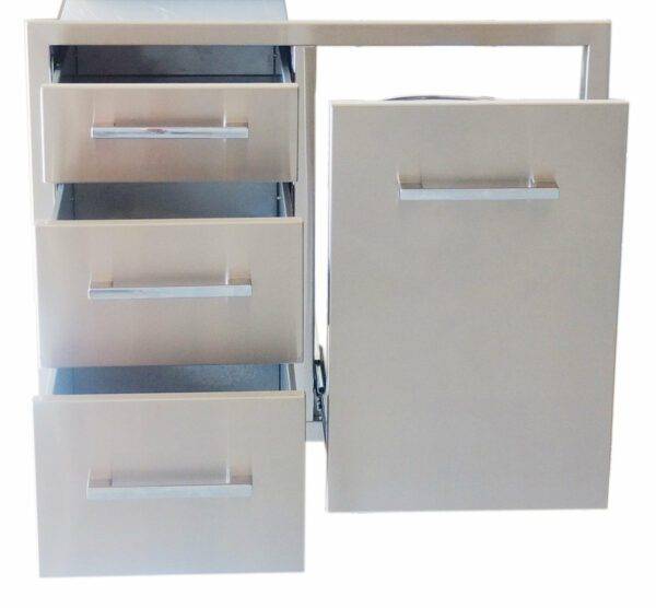 Signature Series 30″ Propane Combo w/Trash Bag Ring & Triple Drawer