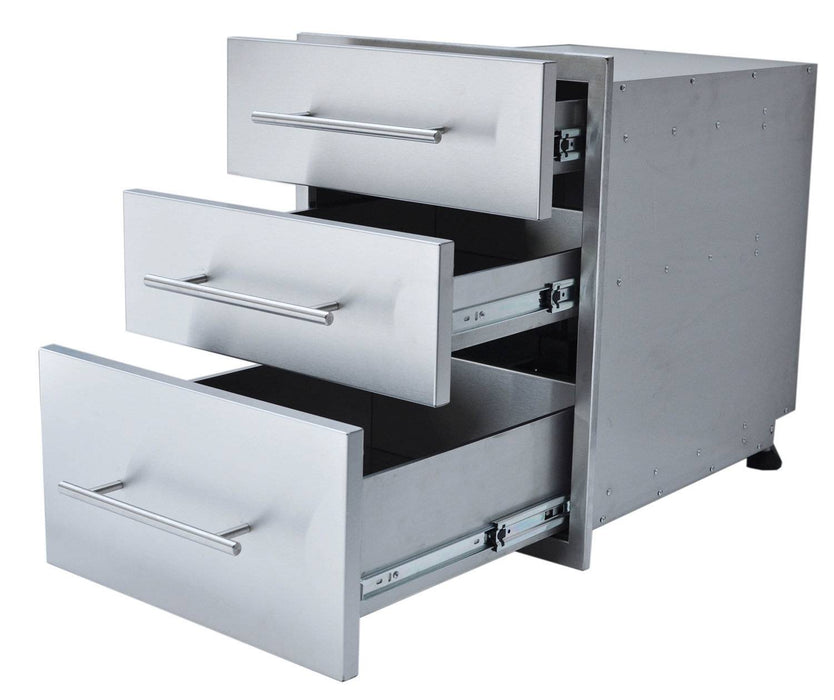 Designer Series, Raised Style - 18" x 23" Height Triple Drawer