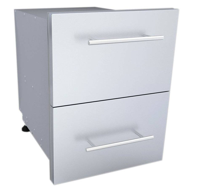 Designer Series, Raised Style - 18" Paper Towel Double Drawer Combo