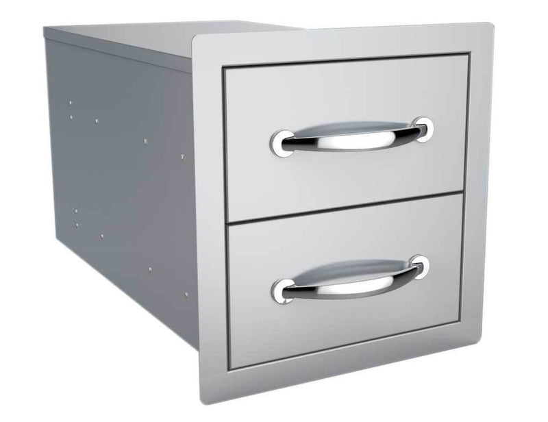 14" Flush Double Access Drawer