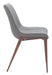 Magnus Dining Chair (Set of 2) Slate Gray & Walnut