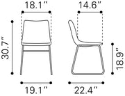 Smart Dining Chair (Set of 2) Charcoal