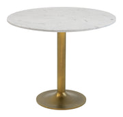Fullerton Dining Table White & Gold
