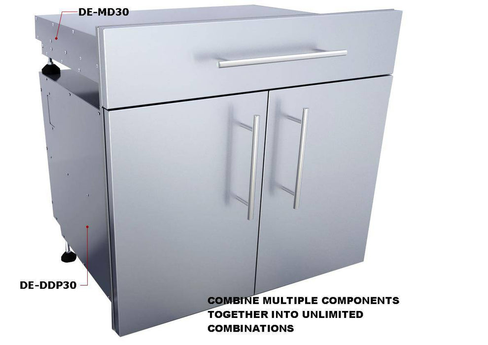 Designer Series, Raised Style - 30" x 10" Height Single Drawer