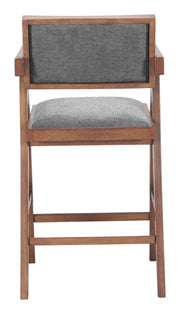 Delhi Counter Stool (Set of 2) Gray & Walnut
