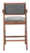 Delhi Counter Stool (Set of 2) Gray & Walnut