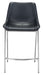 Magnus Counter Stool (Set of 2) Black & Silver