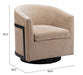 Hanko Swivel Chair Golden Beige