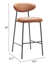 Rorun Barstool (Set of 2) Brown