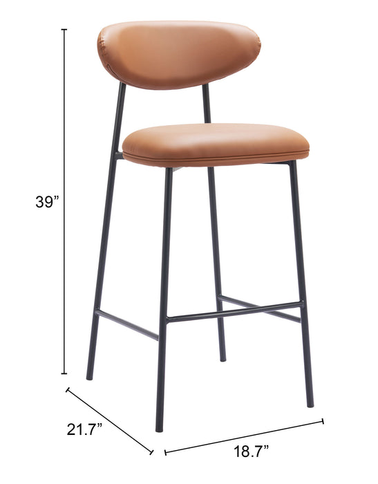 Rorun Barstool (Set of 2) Brown