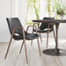 Desi Dining Chair (Set of 2) Black & Walnut