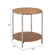 Adna Side Table Brown