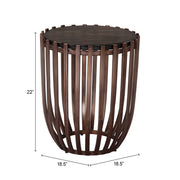 Kafig Side Table Bronze