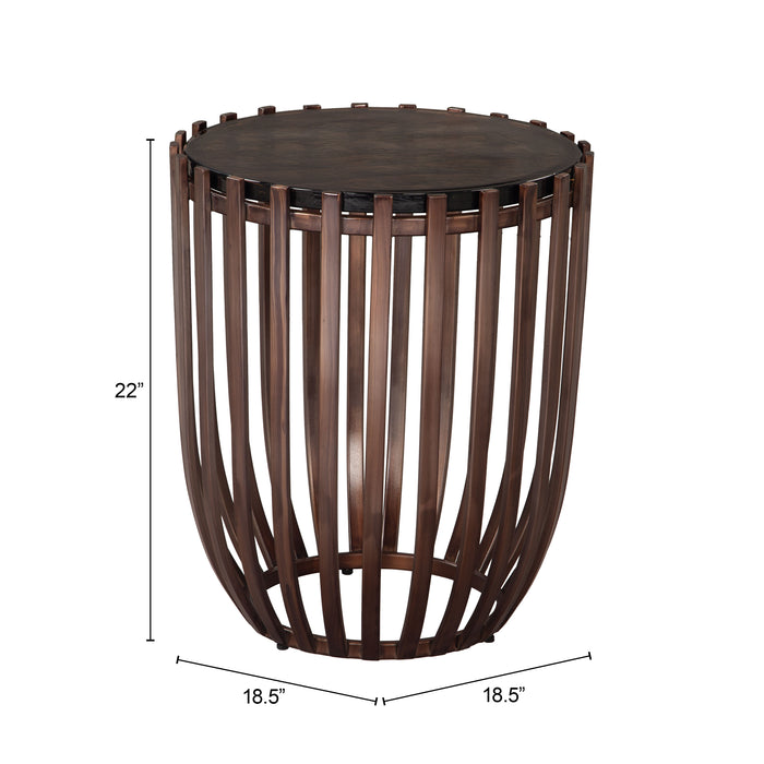 Kafig Side Table Bronze