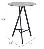 Metz Bar Table Gray