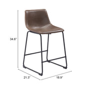 Smart Counter Stool (Set of 2) Vintage Espresso