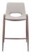 Desi Counter Stool (Set of 2) Beige & Walnut