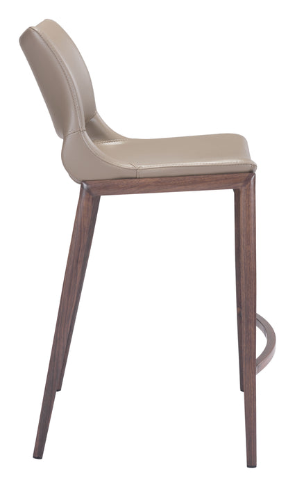 Ace Counter Stool (Set of 2) Brown & Walnut