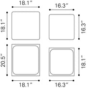 Brics Side Table Set (2-Piece) Multicolor