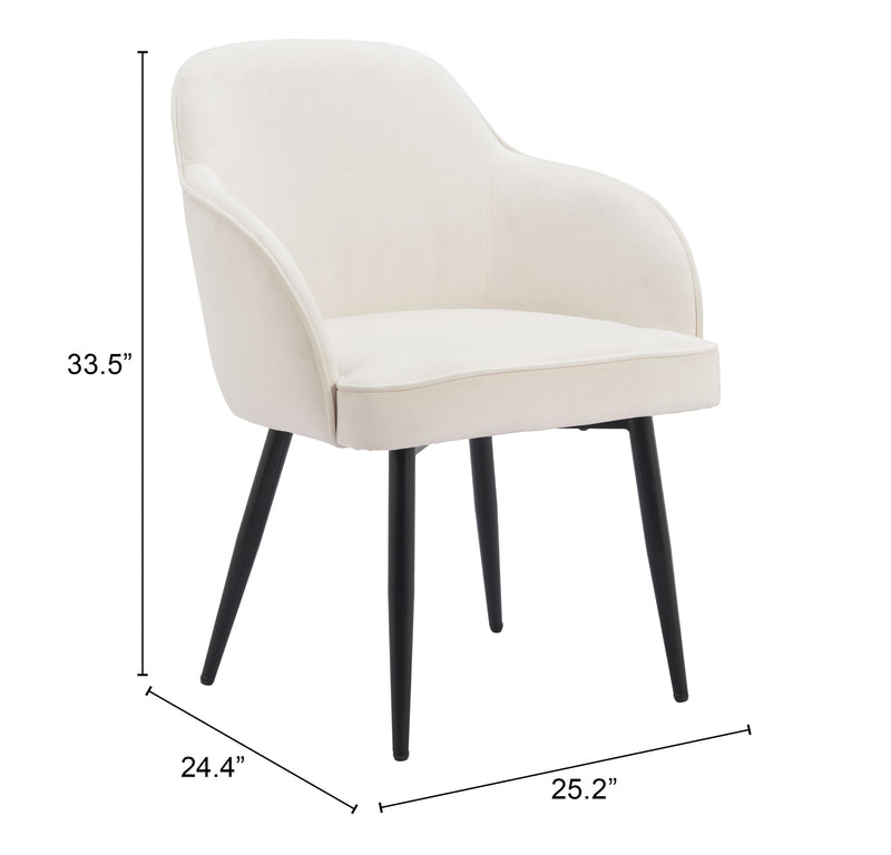 Jolie Dining Chair (Set of 2) Ivory