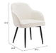 Jolie Dining Chair (Set of 2) Ivory
