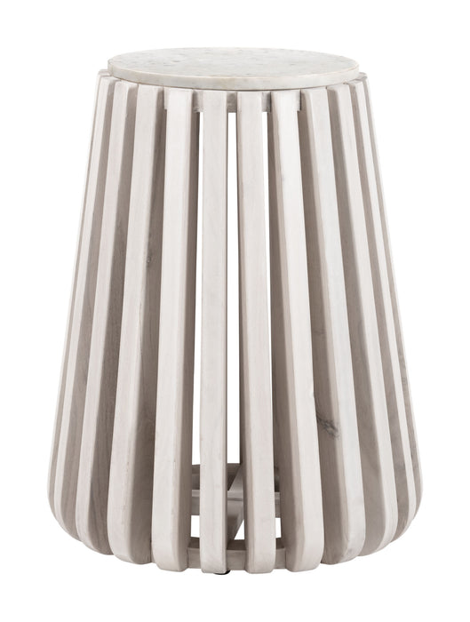 Cyprus Side Table White & Whitewashed