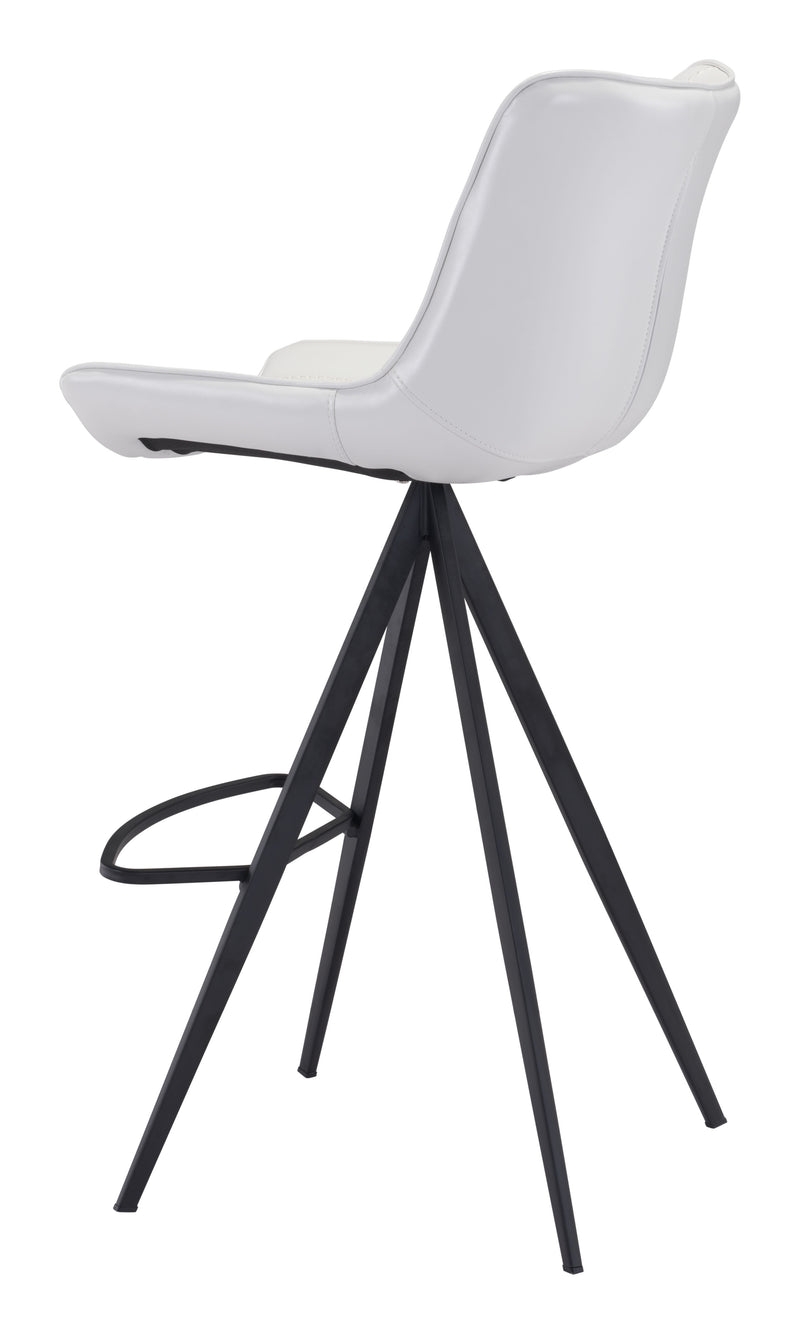 Aki Barstool (Set of 2) White & Black