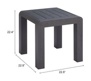 Rolig Side Table Black