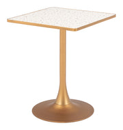 Spot Bistro Table Beige & Gold