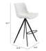 Aki Barstool (Set of 2) White & Black