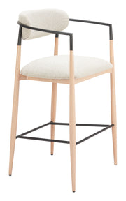 Equinox Barstool Oyster Gray & Natural