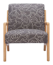 Runa Accent Chair Gray & Natural