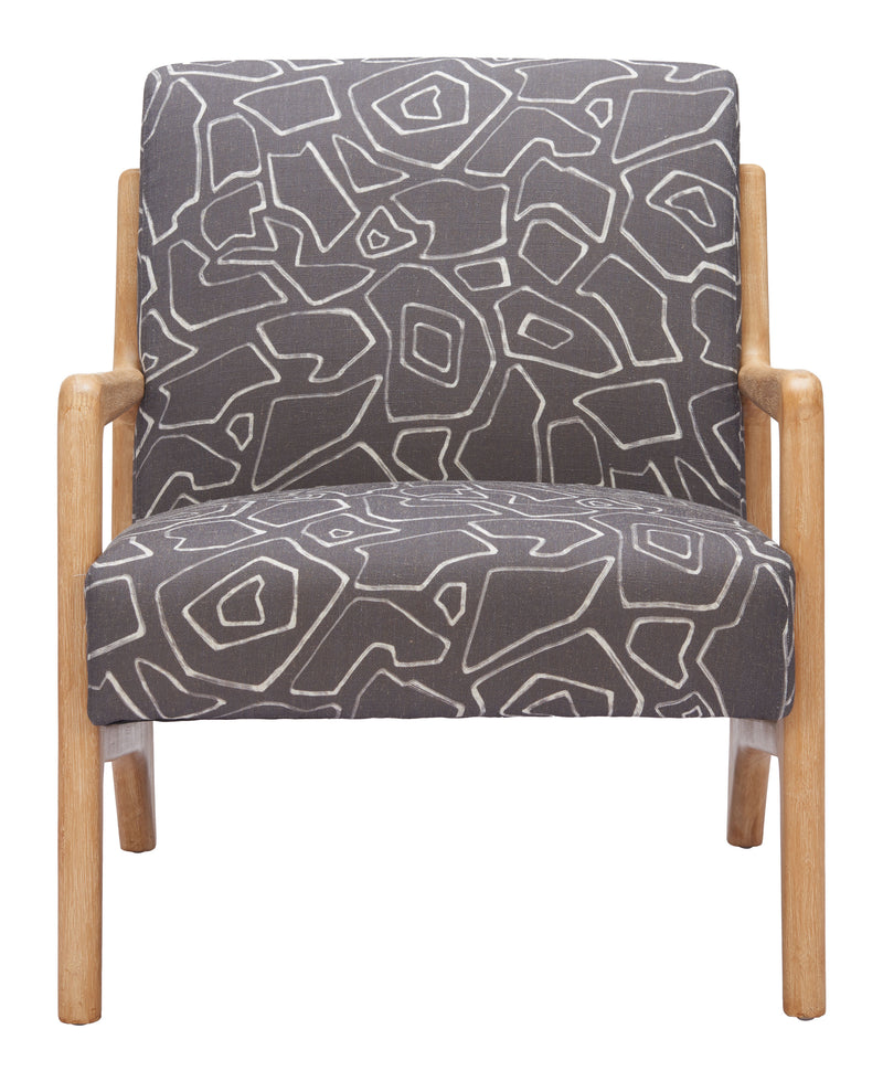 Runa Accent Chair Gray & Natural
