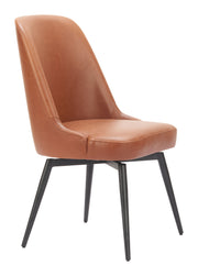 Keppel Swivel Dining Chair (Set of 2) Brown