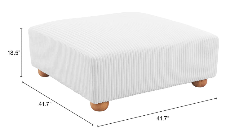 Tayte Ottoman White