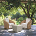 Solara Swivel Chair Ivory
