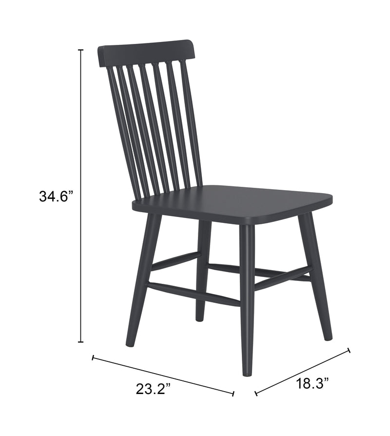 Zeilen Dining Chair (Set of 2) Black